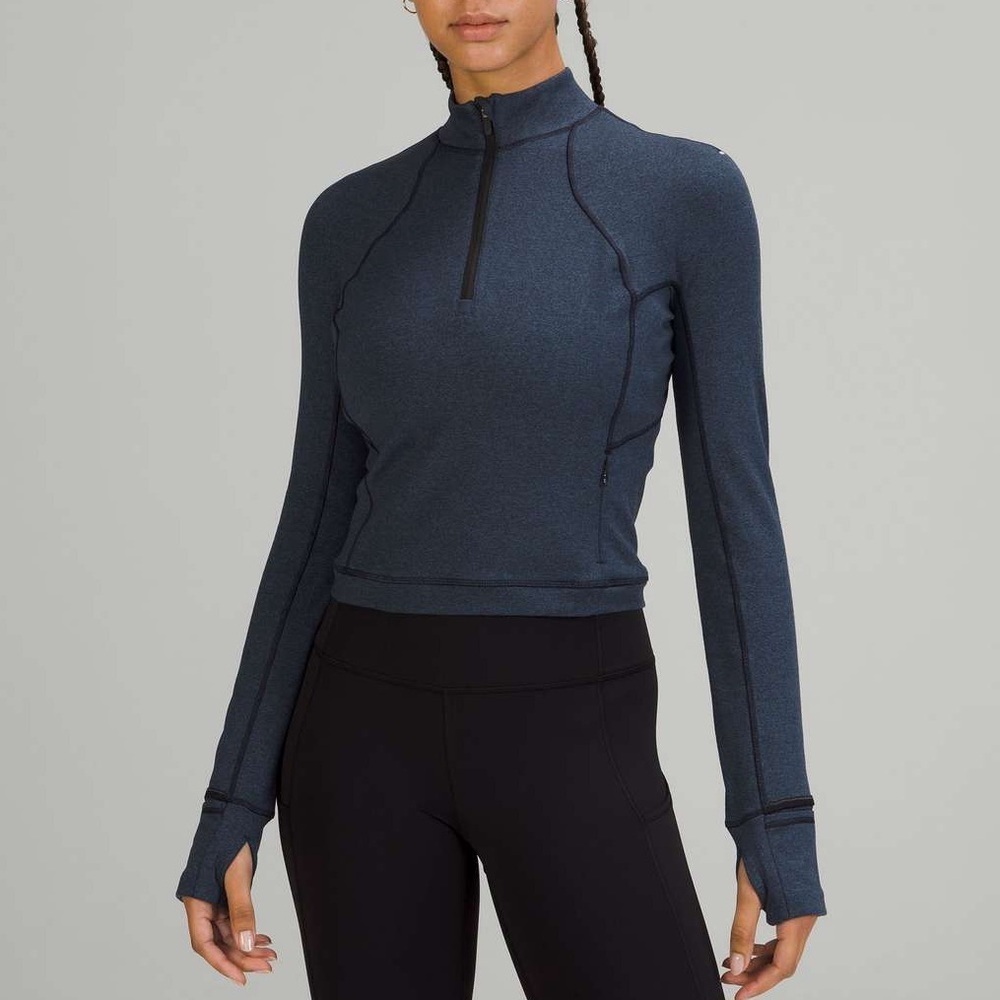 Lululemon Its Rulu Run Cropped Half-Zip